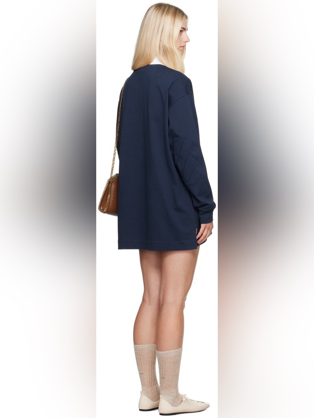 Stella McCartney Cat Oversized Rugby Polo Shirt Dress - Picture 2 of 12